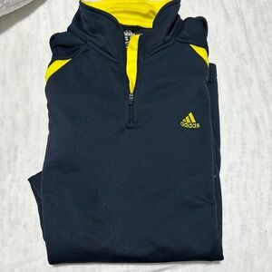 Adidas Black and Yellow Pullover